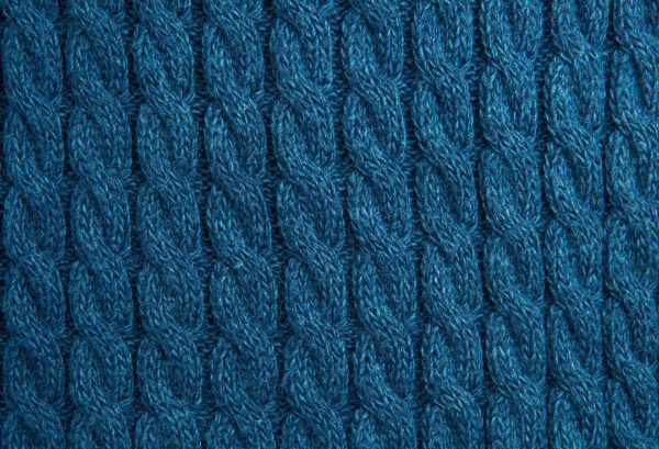 Фотообои 3д текстура вязаной ткани синего цвета