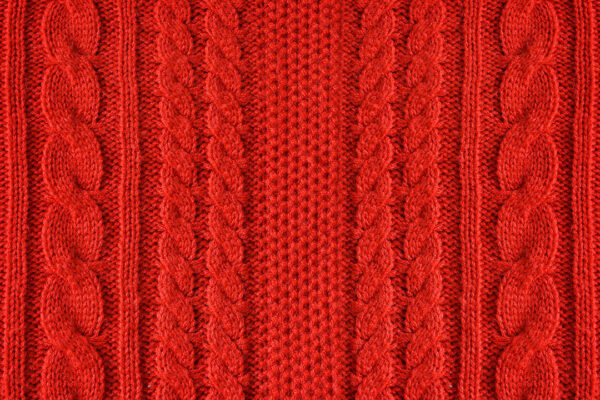 Фотообои 3д текстура вязаной ткани красного цвета
