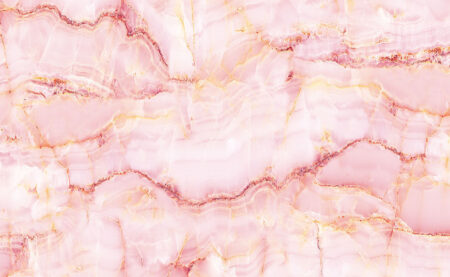 Фотообои под мрамор в нежно-розовых тонах с золотыми прожилками