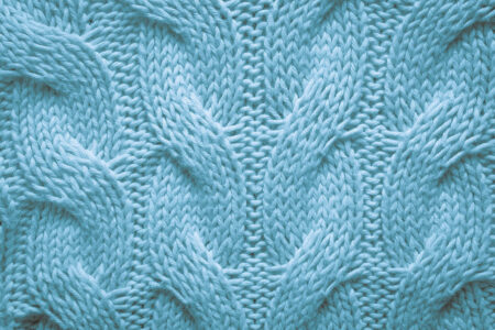 Фотообои 3д текстура вязаной ткани голубого цвета