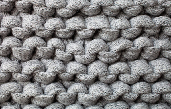 Фотообои 3д текстура вязаной ткани серого цвета