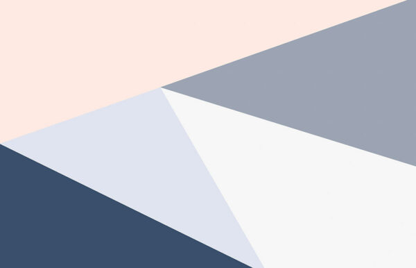 Фотообои геометрия треугольников бежевого, серого и синего цвета