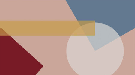 Обои геометрические формы в стиле Баухаус в разноцветных тонах