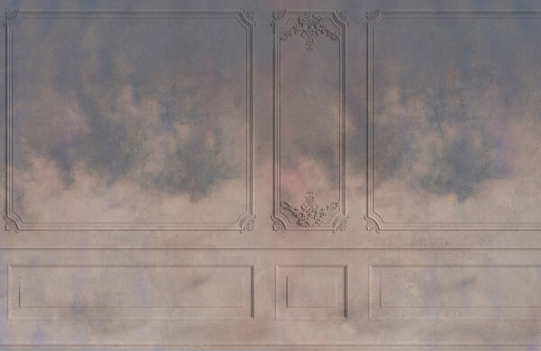 Шпалери 3д настінні панелі у вінтажному стилі з текстурою хмар