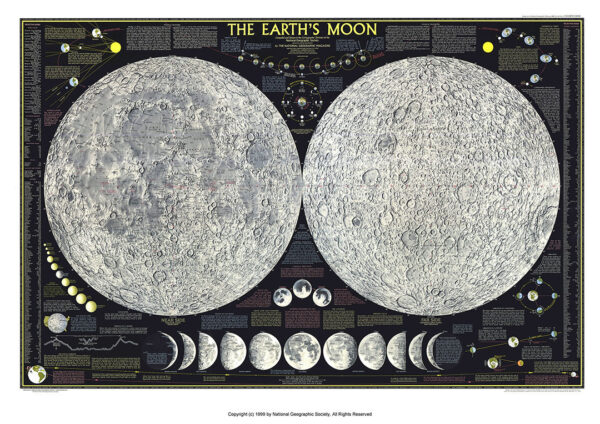 Фотошпалери детальна карта місяця на стіну