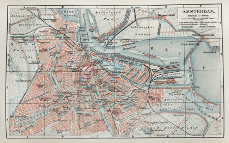 Фотошпалери Амстердам карта міста